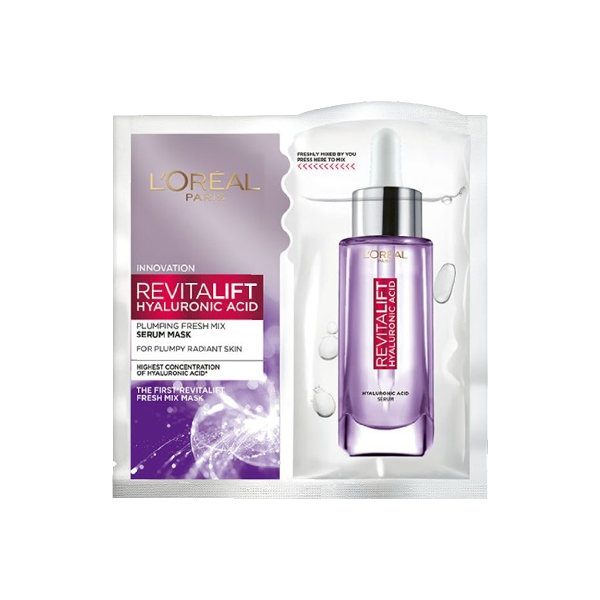 L'Oreal Paris Revitalift Hyaluronic Acid Fresh Mix Serum Sheet Mask L'Oreal Paris Revitalift Hyaluronic Acid Fresh Mix Serum Sheet Mask