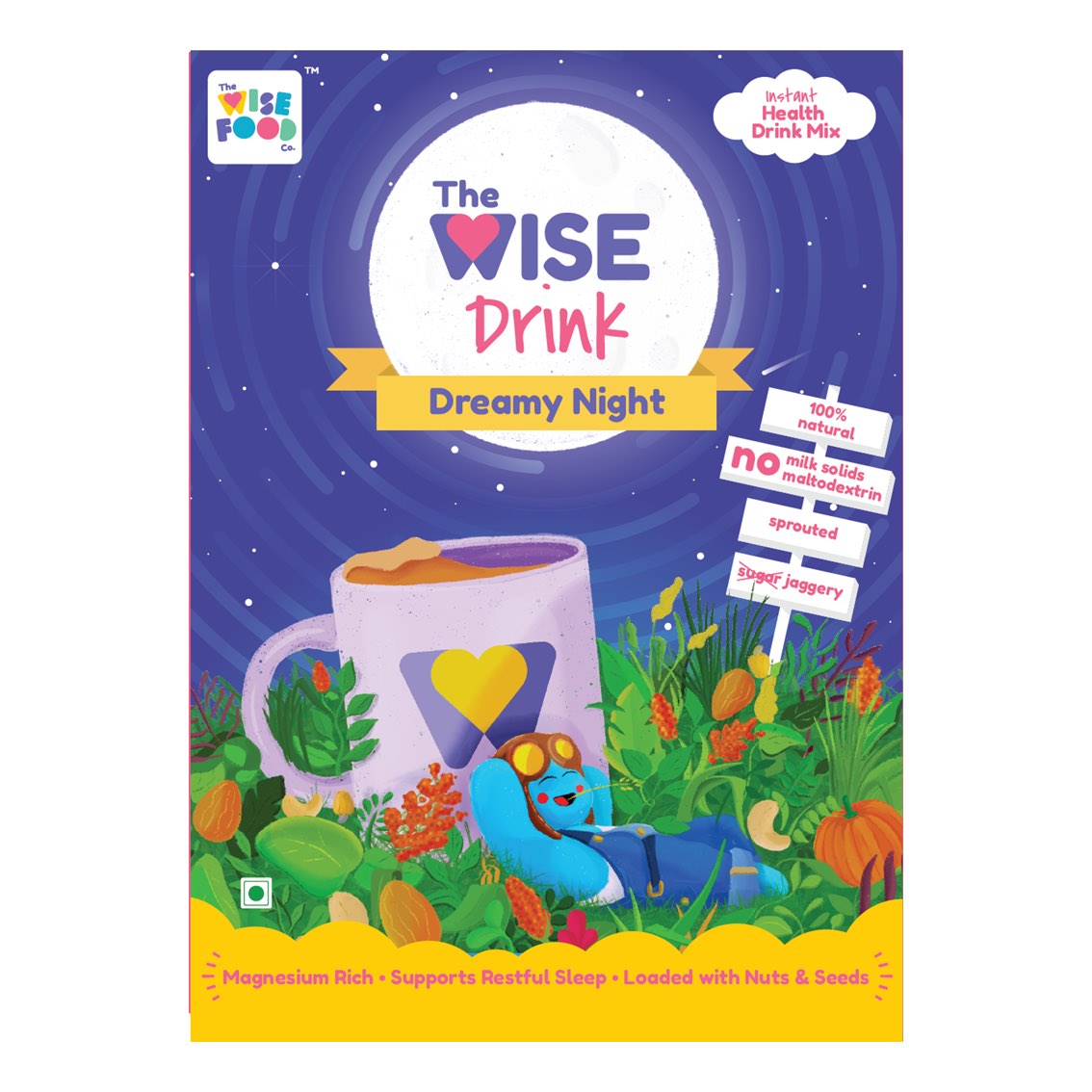 The Wise Food Dreamy Night Nutty Health Drink Mix