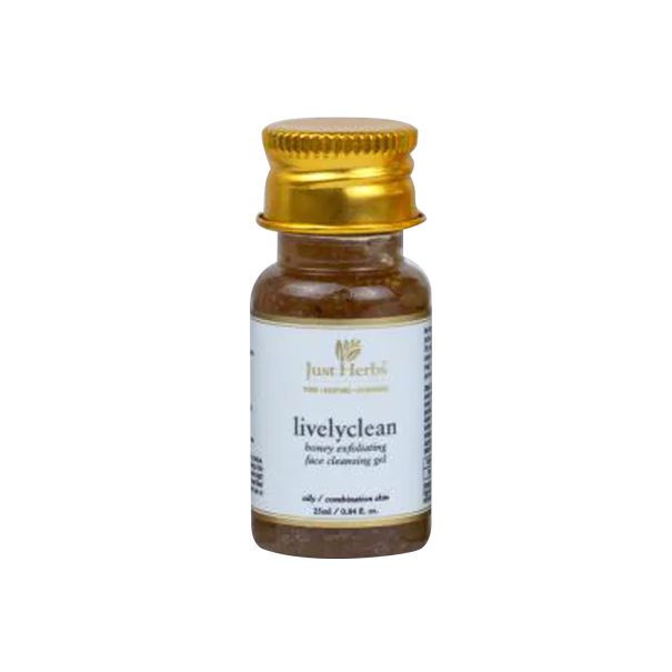 Just Herbs Livelyclean Honey Exfoliating Face Cleansing Gel Just Herbs Livelyclean Honey Exfoliating Face Cleansing Gel