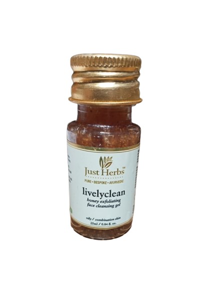 Just Herbs Livelyclean Honey Exfoliating Face Cleansing Gel