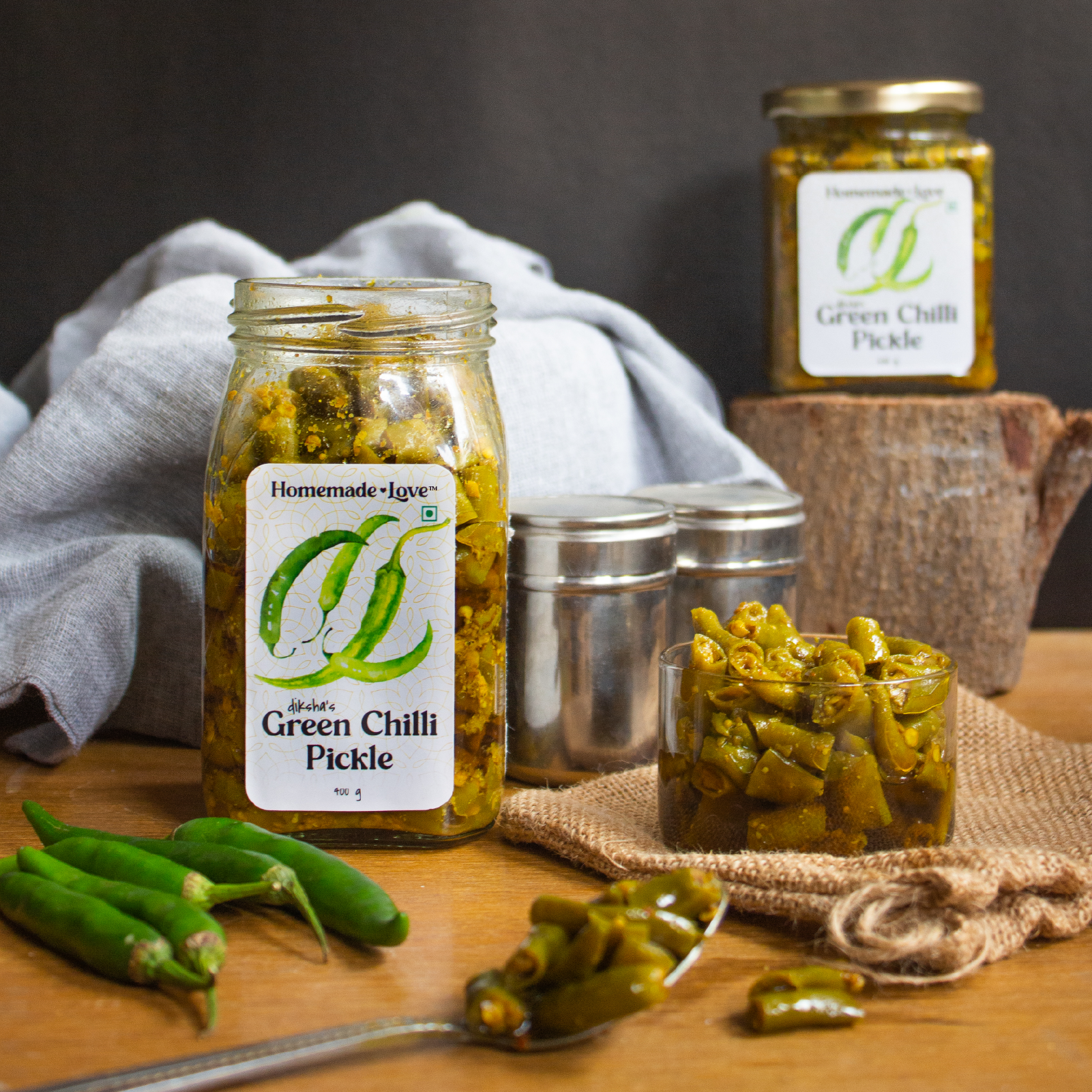 Homemade Love - Green Chilli Pickle