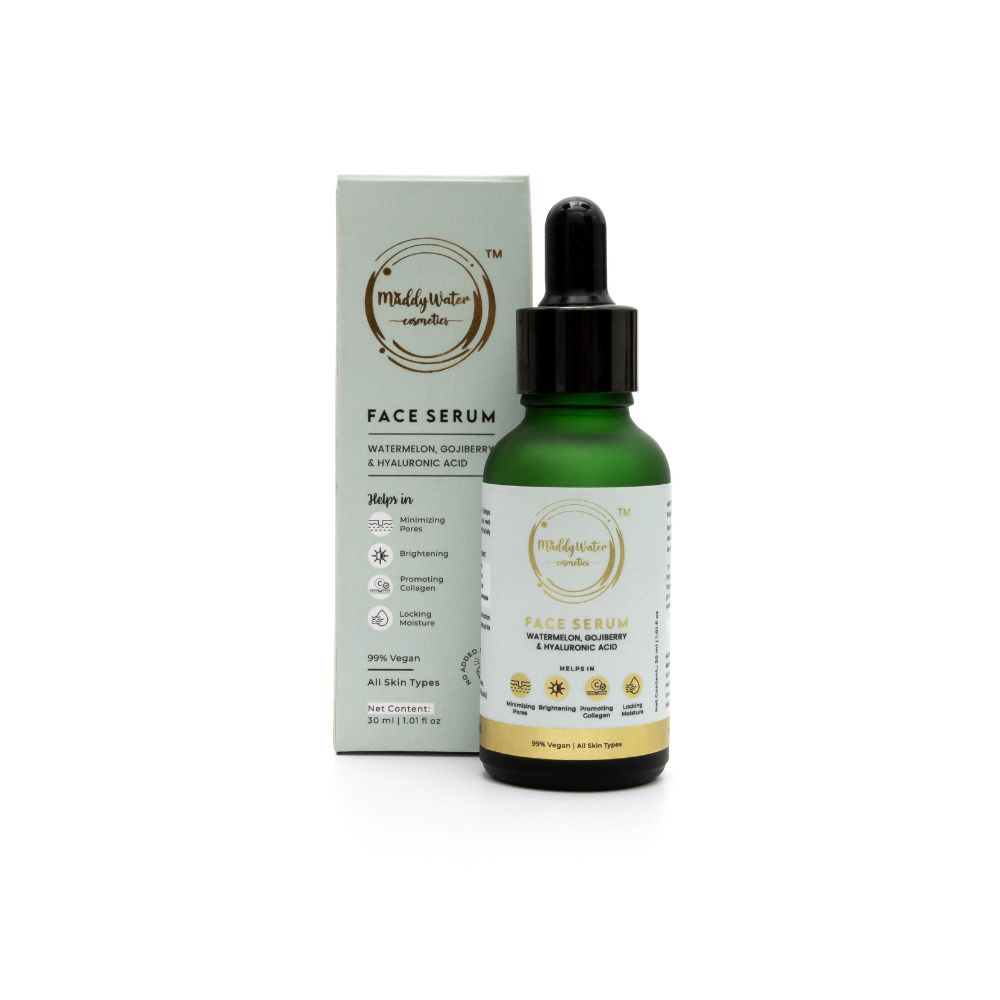 Muddy Water Face Serum: Brightening and Firming | Watermelon, Goji berry and Hyaluronic Acid 