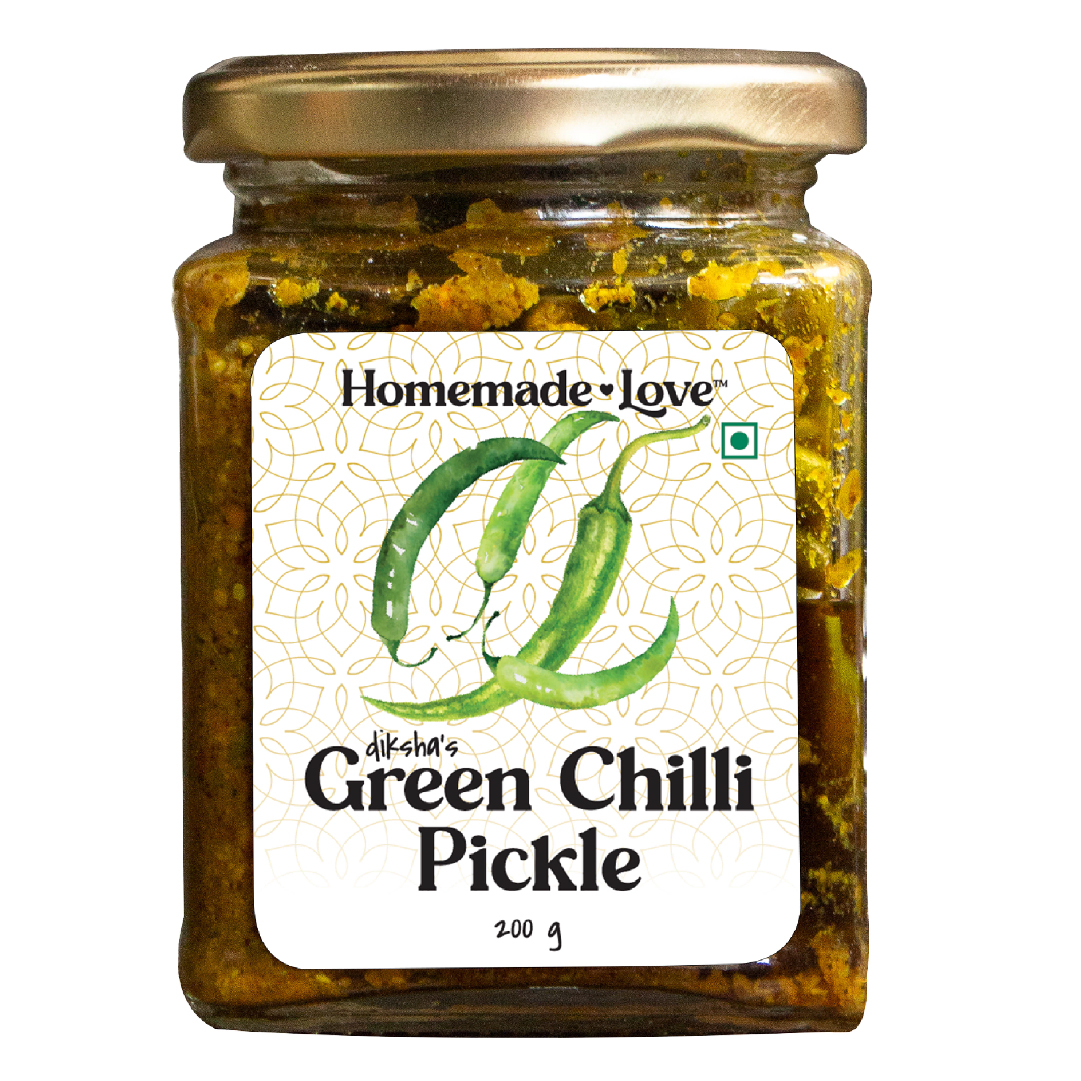 Homemade Love- Green Chilli pickle 