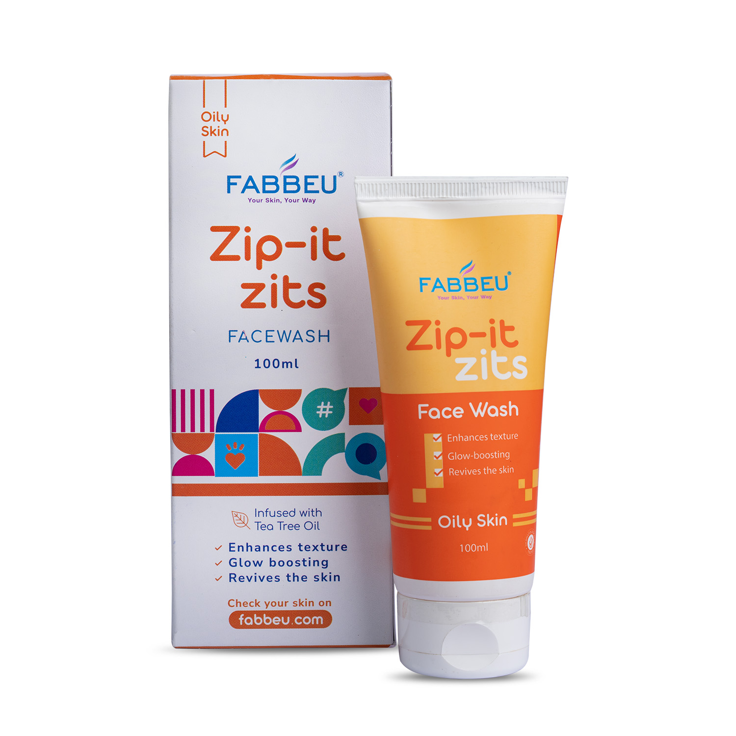 FABBEU Zip it Zits Face Wash For Oily Skin